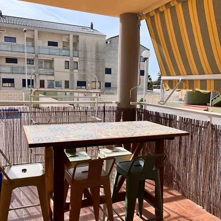 Con Piscina 2 Linea De Playa Con Acc Valencia Lägenhet *